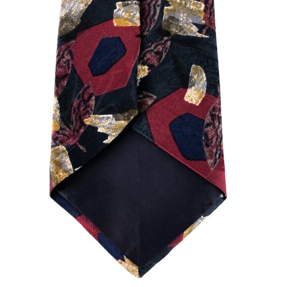 417 by Van Heusen 100% Silk Mens Tie Necktie Multicolor Vintage - Picture 5 of 6